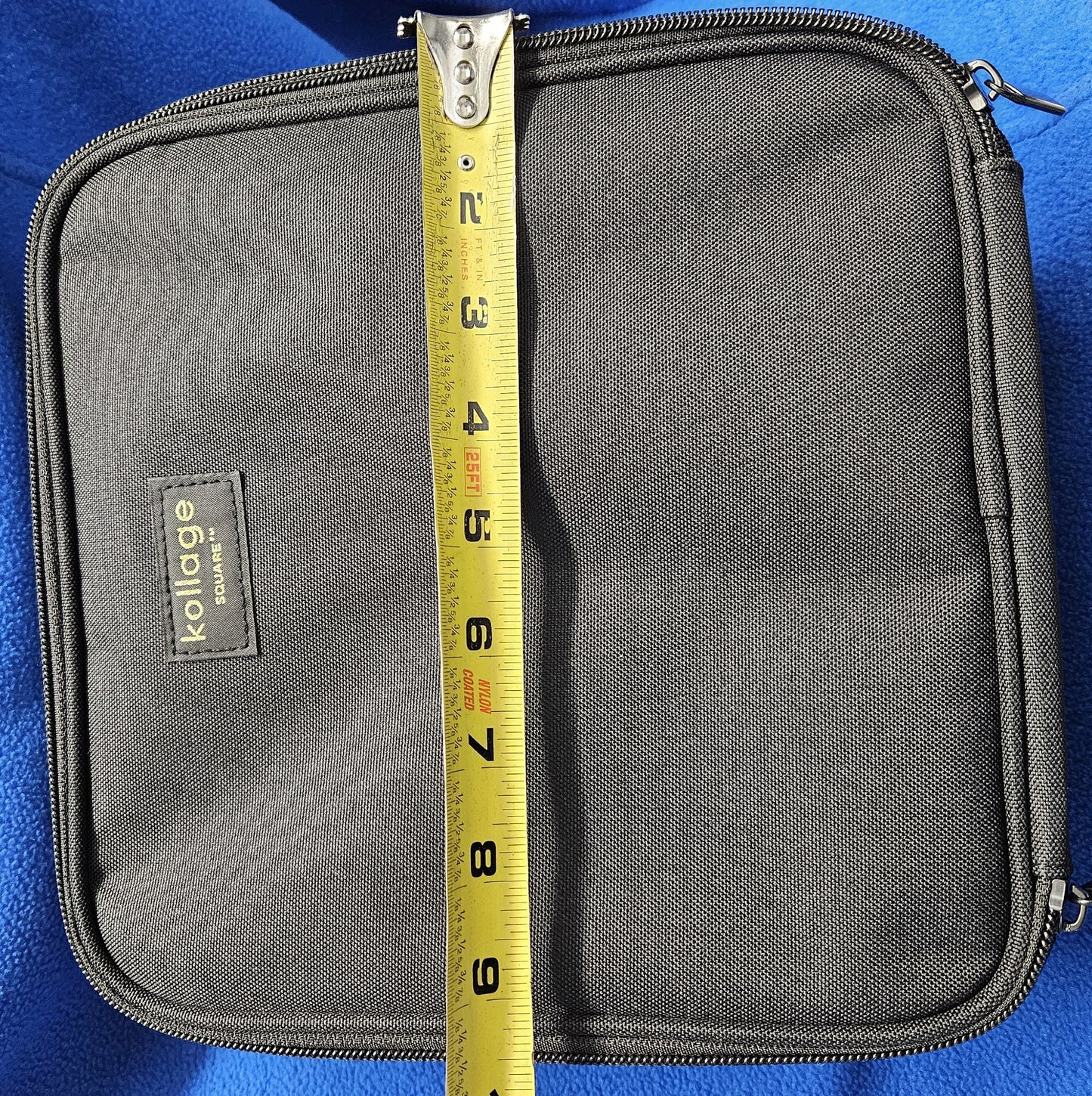 kollage SQUARE - Extra large Zippered Pouch Black