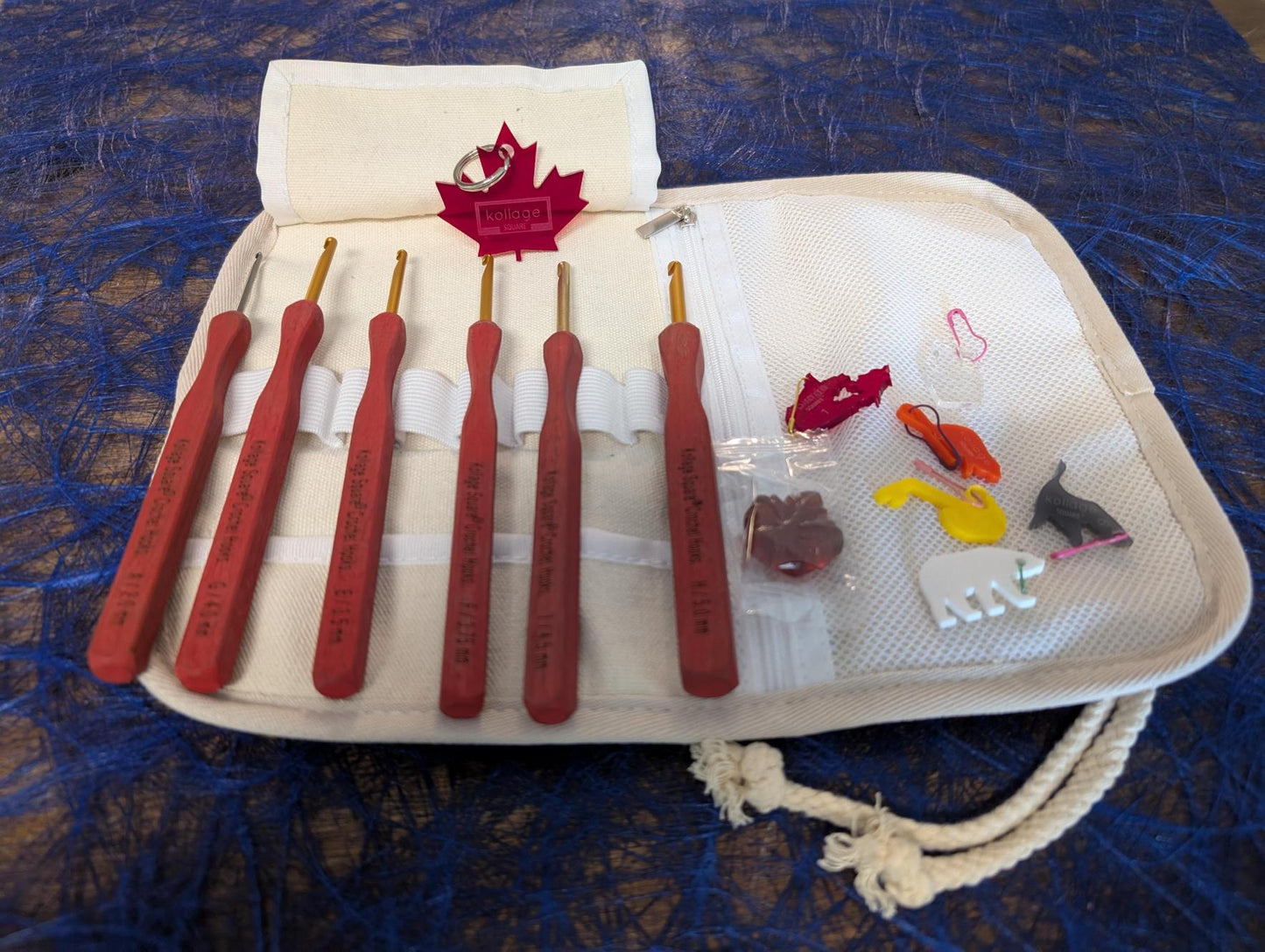 Crochet Hook - 6 Piece Set - Pointed - Maple Kit