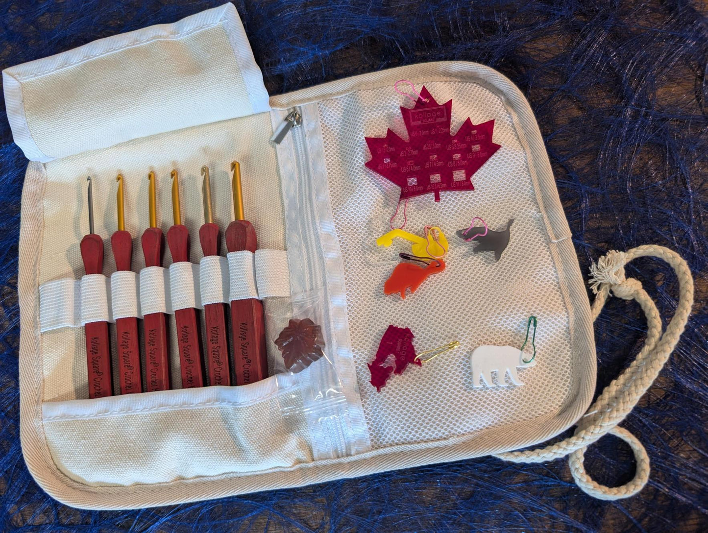 Crochet Hook - 6 Piece Set - Pointed - Maple Kit