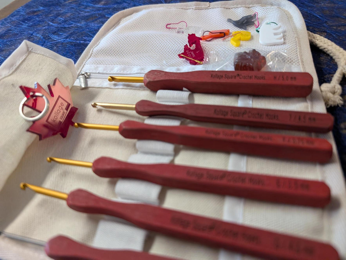 Crochet Hook - 6 Piece Set - Pointed - Maple Kit