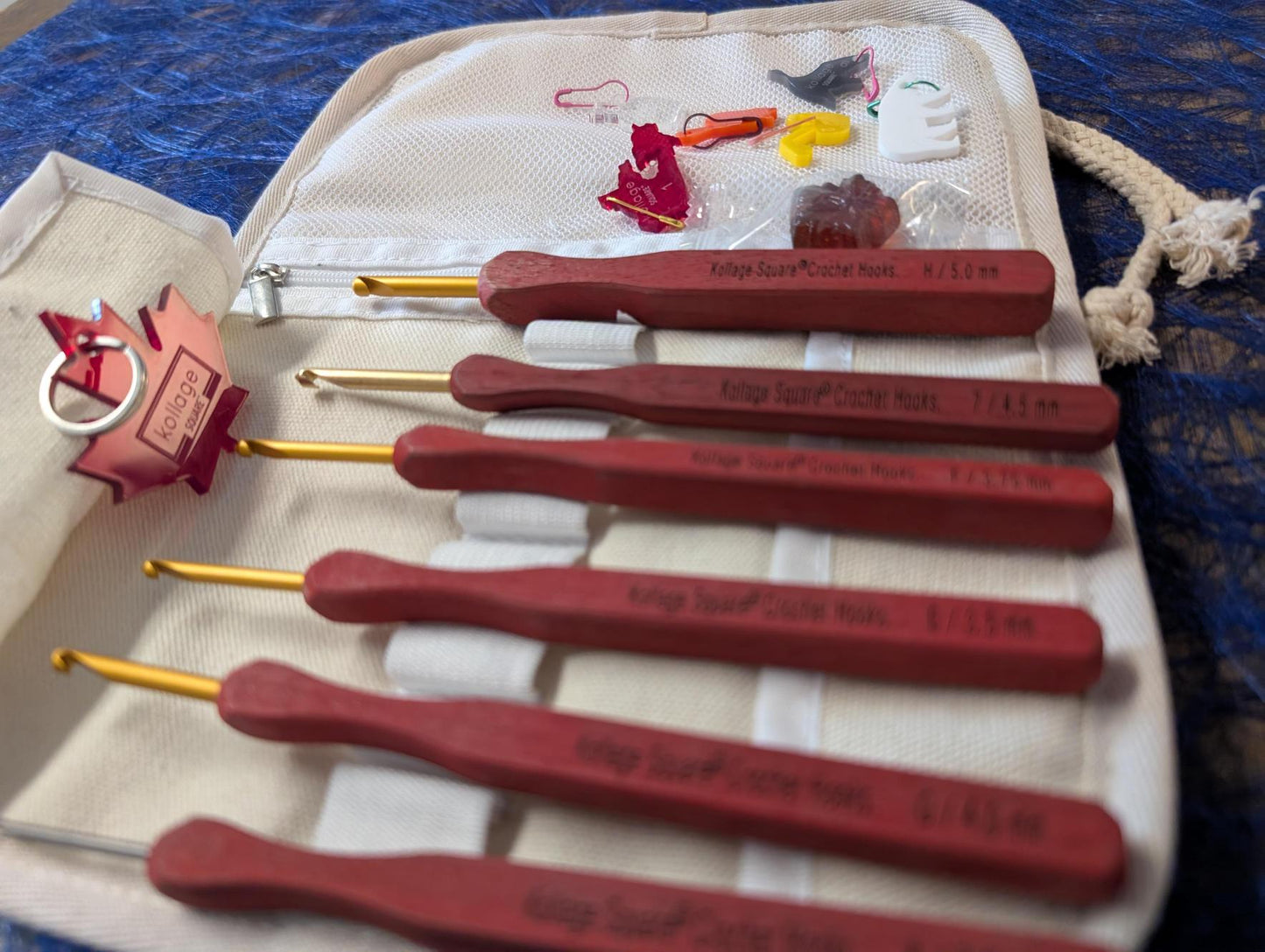 Crochet Hook - 6 Piece Set - Pointed - Maple Kit