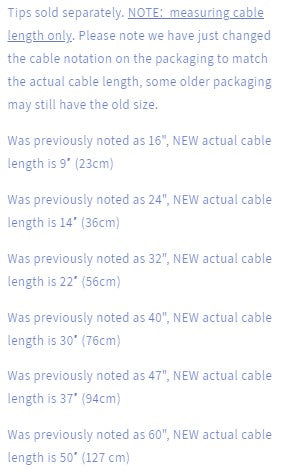 Cable intercambiable