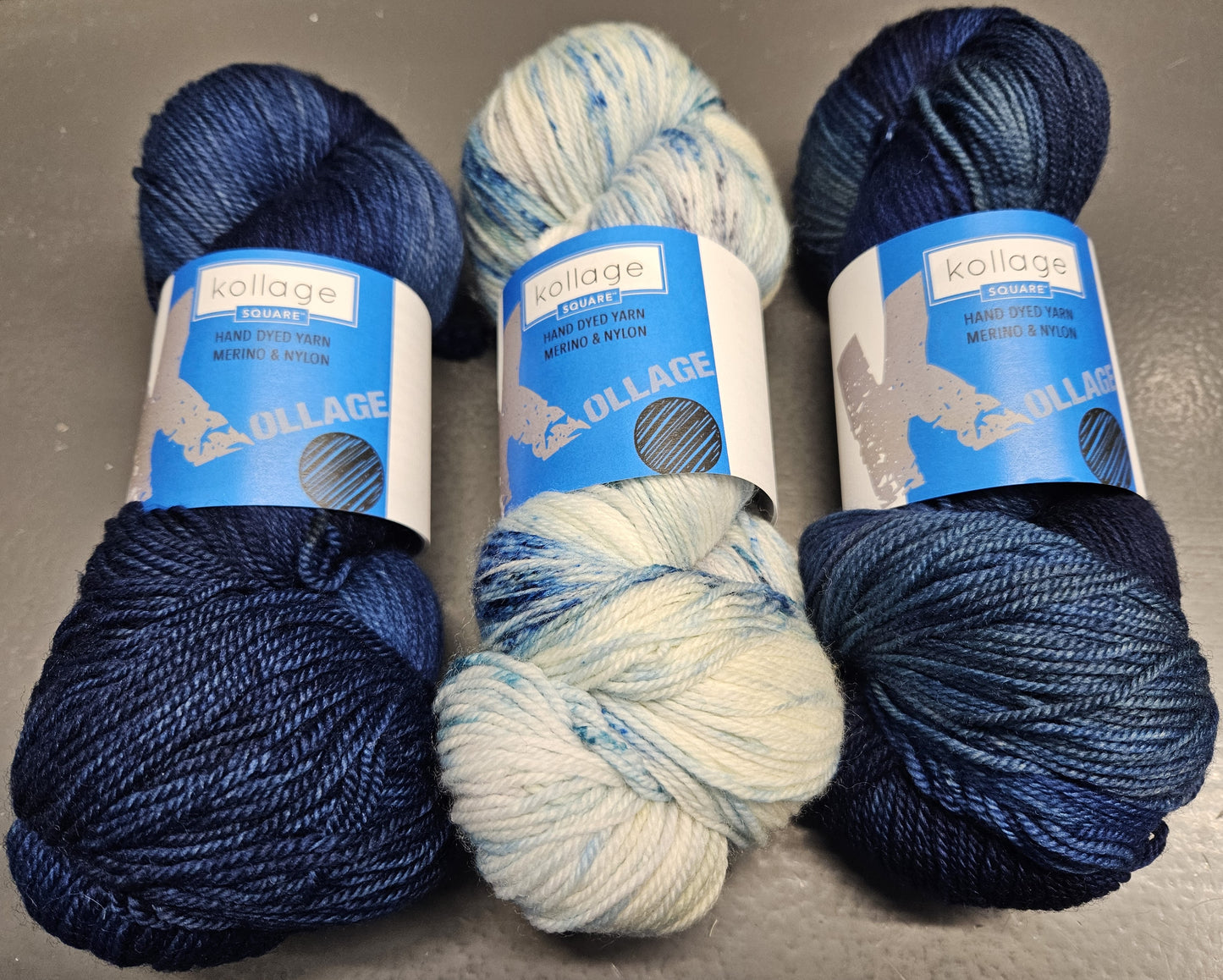 kollage SQUARE - Needle and Yarn bundle - Blue