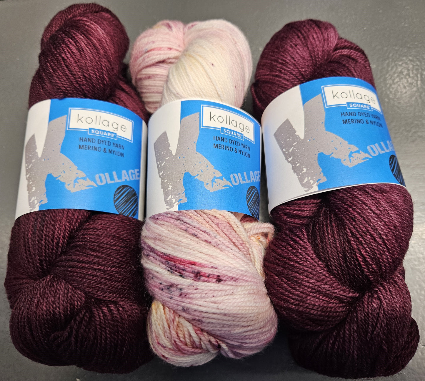 kollage SQUARE - Hand Dyed Yarn -  Reds